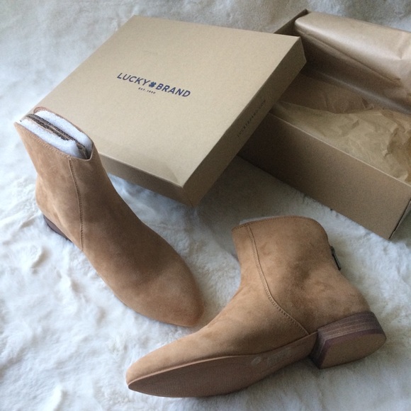 Lucky Brand Suede Ankle Boots - Picture 2 of 3